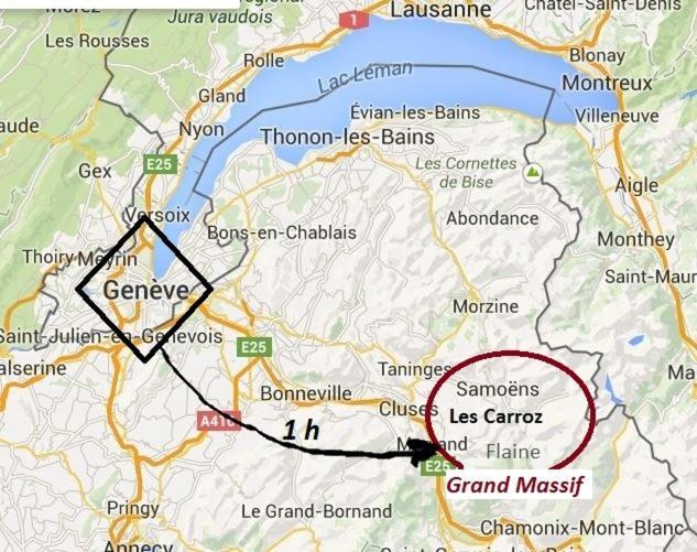Vintage Chic -Central, Wifi, Mountain View Les Carroz d'Araches Eksteriør bilde