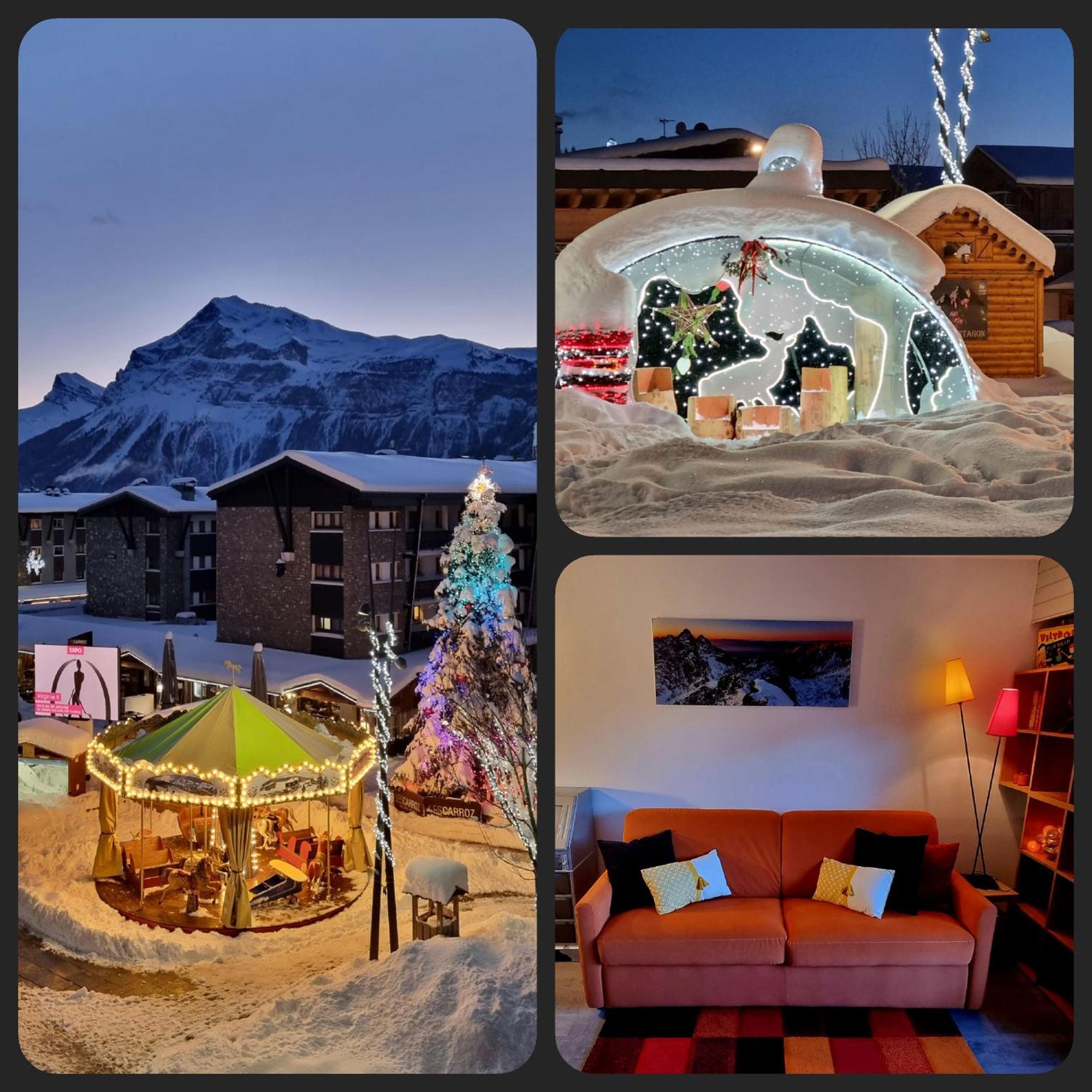 Vintage Chic -Central, Wifi, Mountain View Les Carroz d'Araches Eksteriør bilde